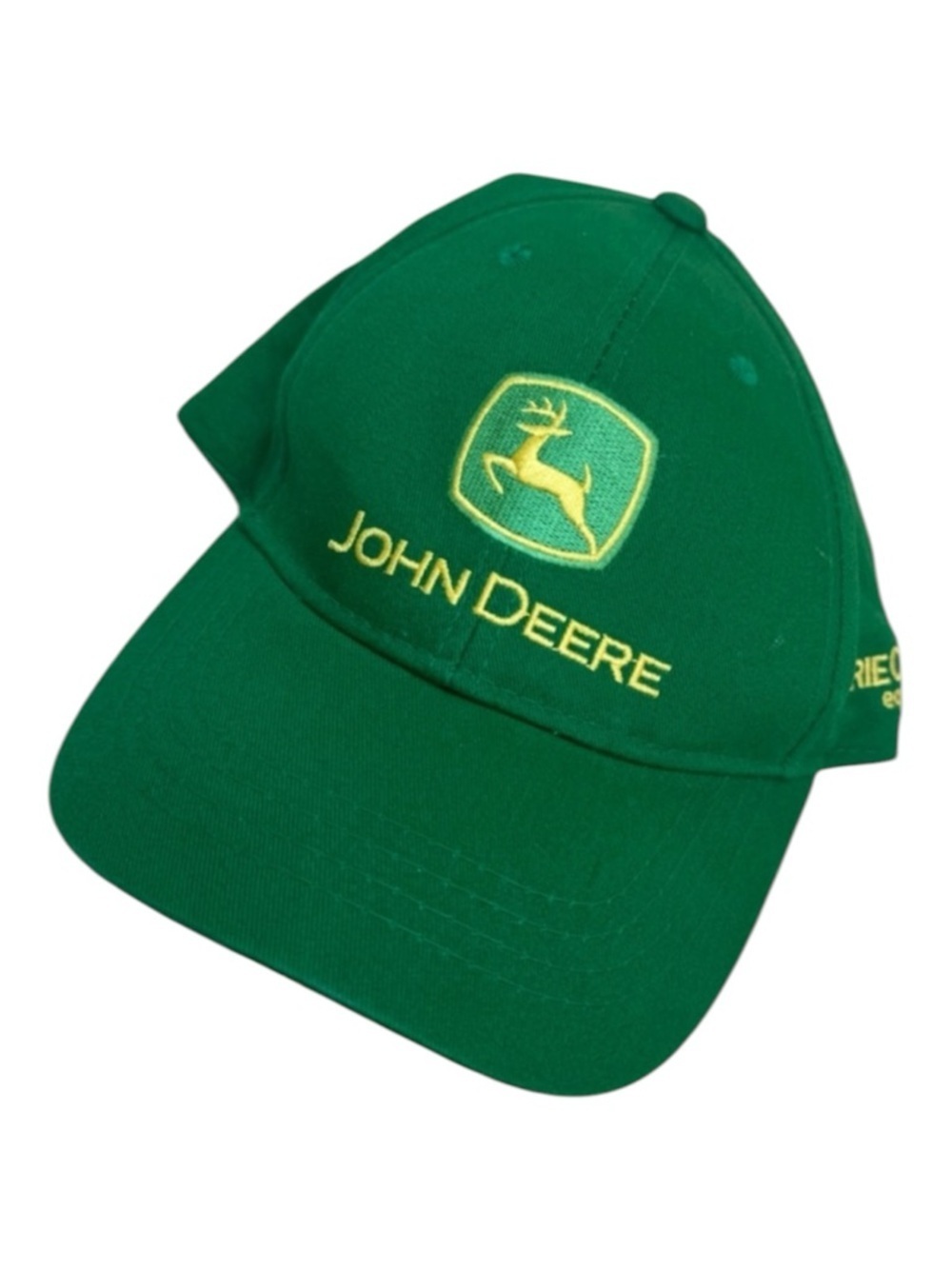 John Deere Green Embroidered Logo Baseball Work Cap Hat Workwear Dad Adjustable